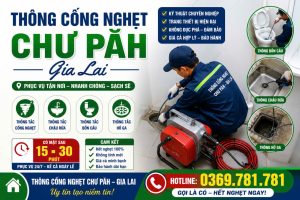 thông cống nghẹt Chư Păh Gia Lai